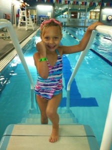 Anabel passed the swim test