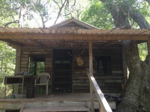 Current cabin on Jeff's island